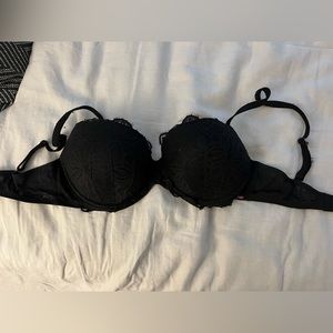 36DD Black Lace “Pink” Bra